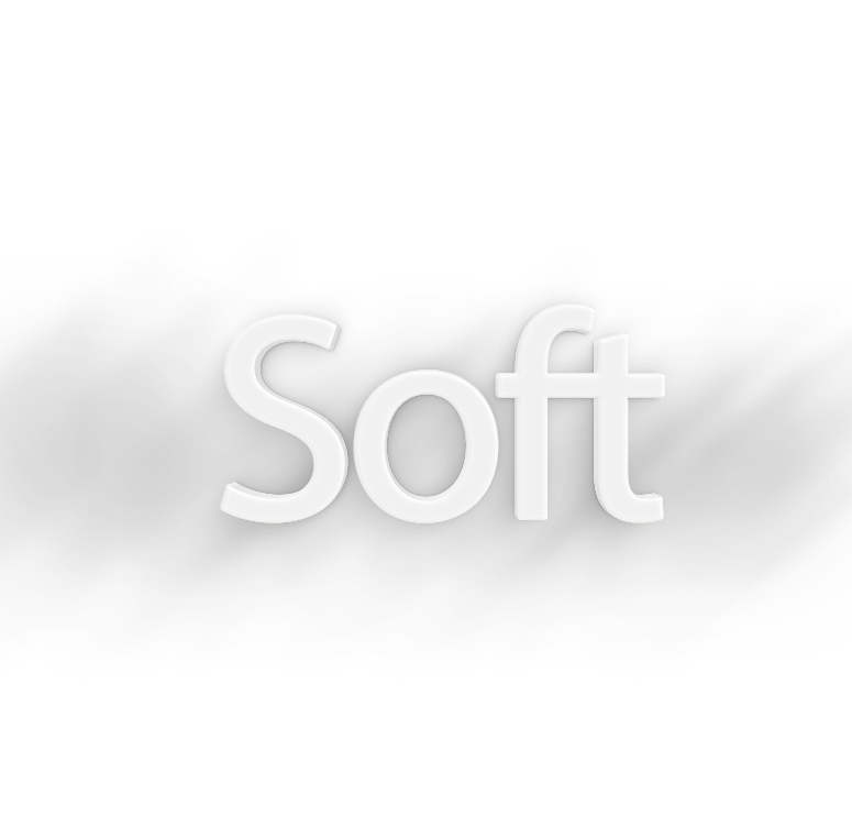 Soft png, word Soft png, Soft word png, Soft text png, Soft font png, word Soft text effects typography PNG transparent images